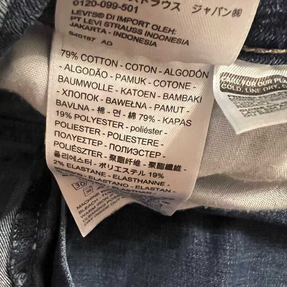 Levi's Blue Ankle & Cropped Jeans Size 12 - Picture 7 of 9